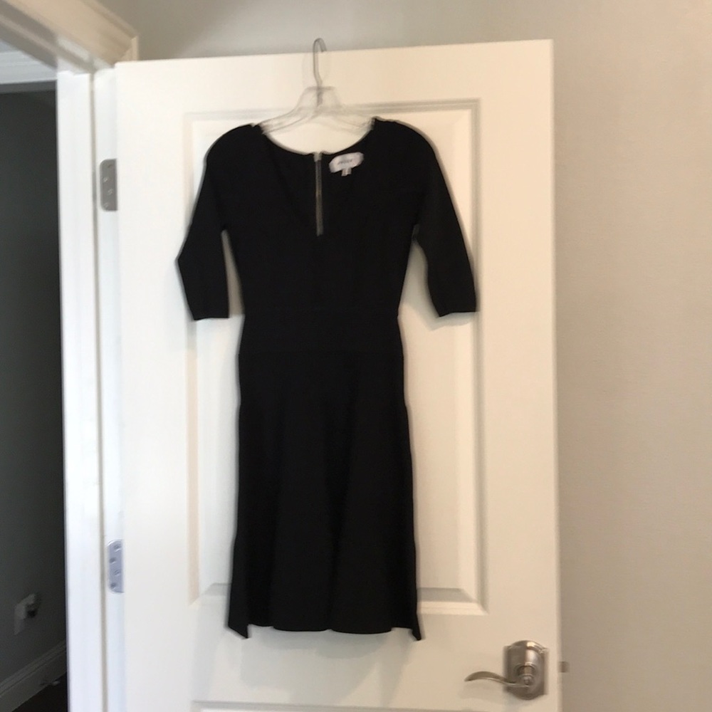 Milly body con fit and flare dress